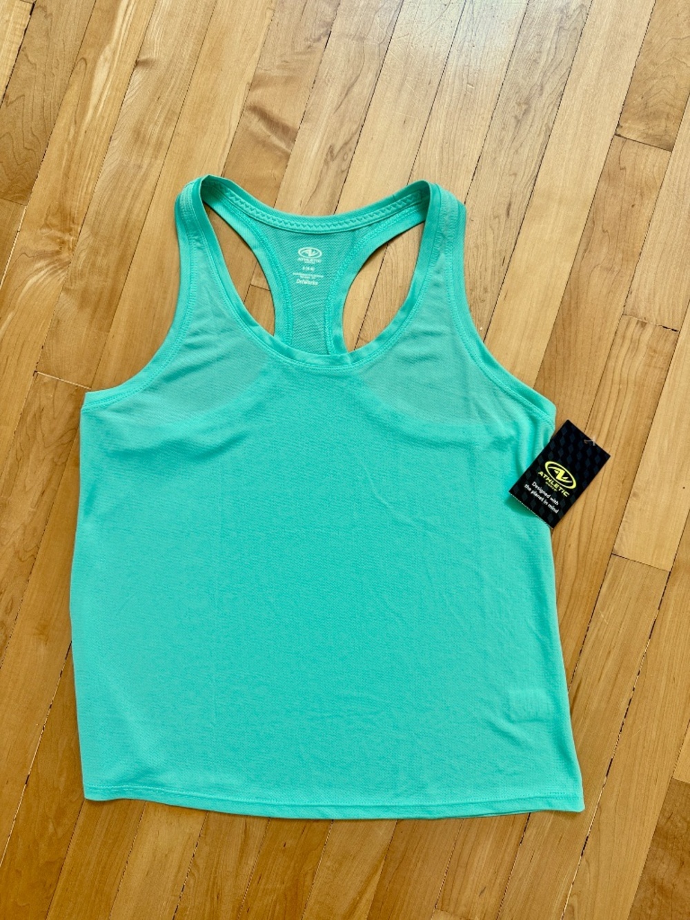 NWT Athletic Works Mint Green Racerback Tank Top Small